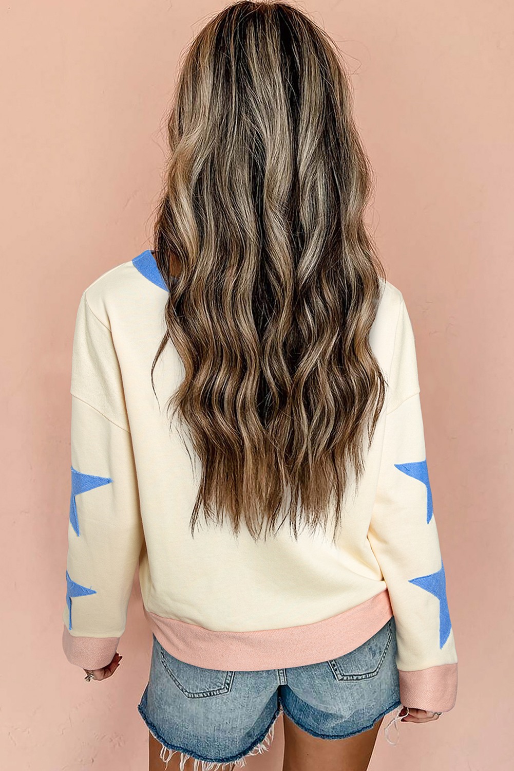 Beige Rugby Football Sweatshirt