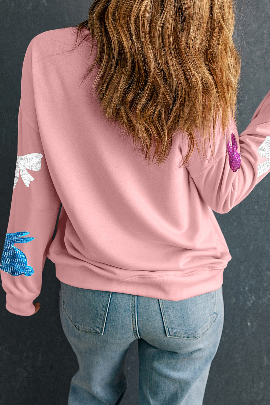 Pink Easter Bunny Crewneck Sweatshirt