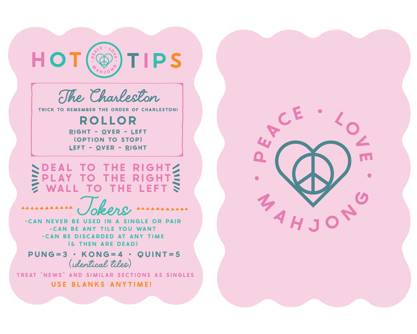 Mahjong Tile Shufflers (Set of 2): Hot Tips - Lilac
