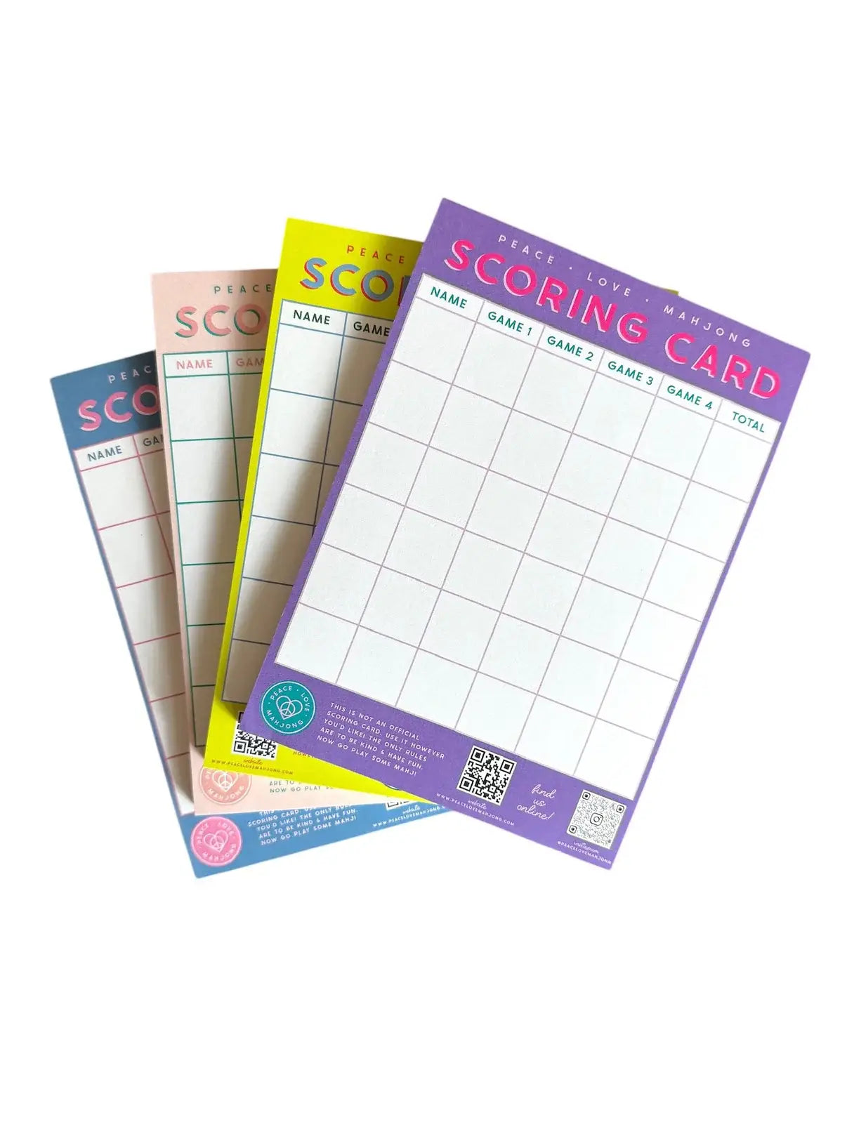 Mahjong Scoring Notepad: Blue