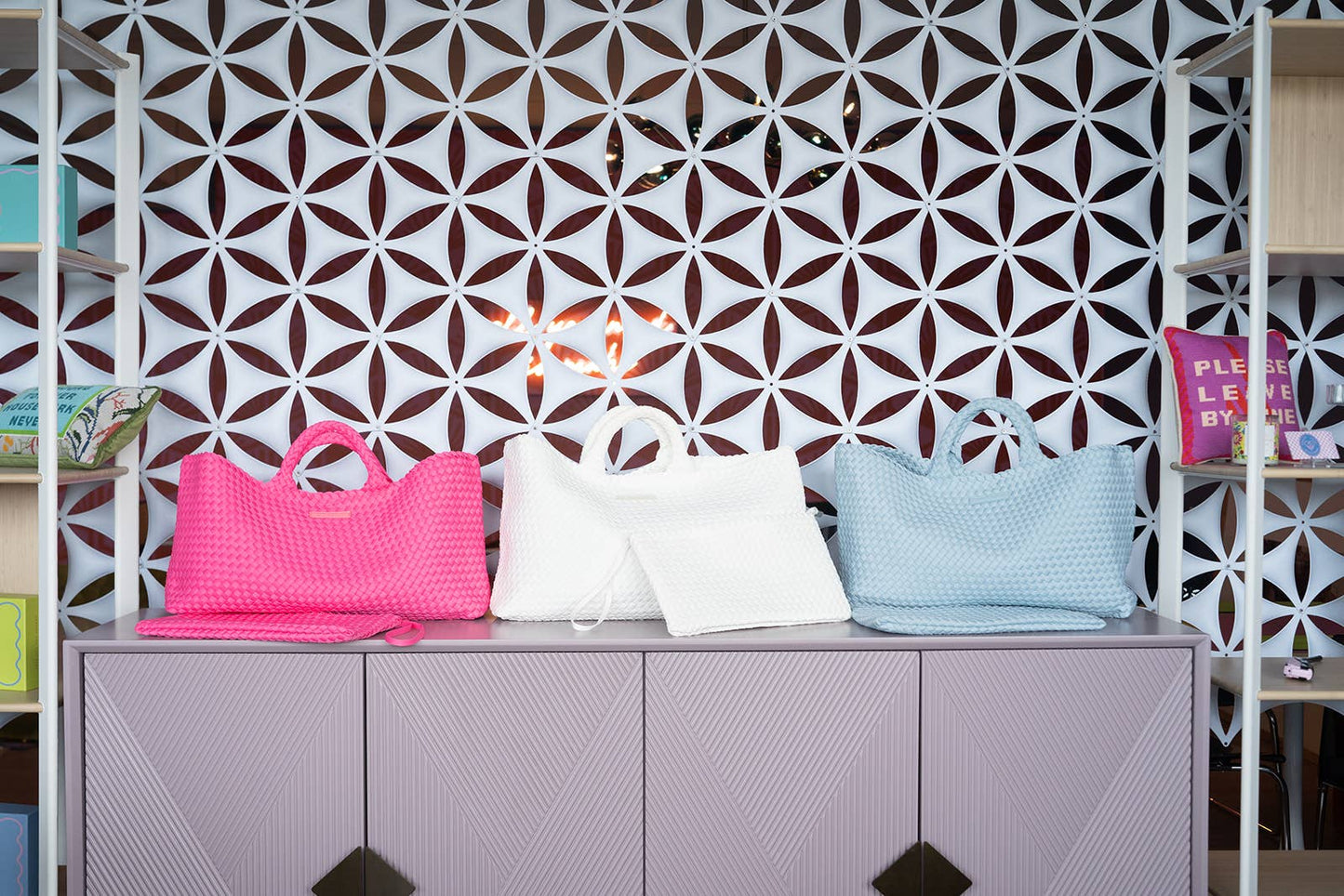 Woven Mahjong Carryall - 6 Colors: Teal