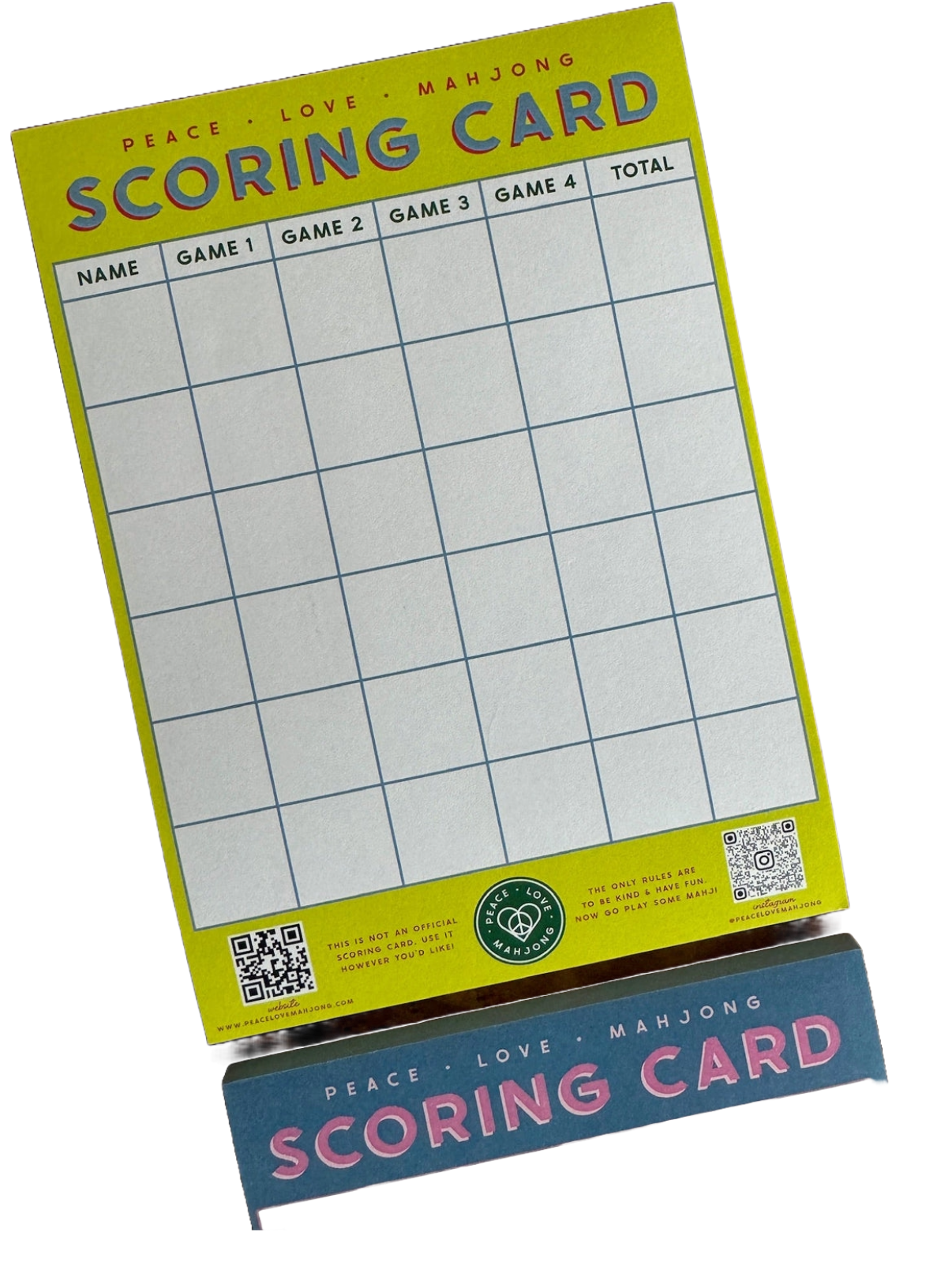 Mahjong Scoring Notepad: Blue