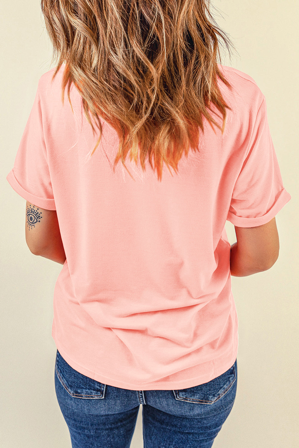 Pink Paw Printed T Shirt