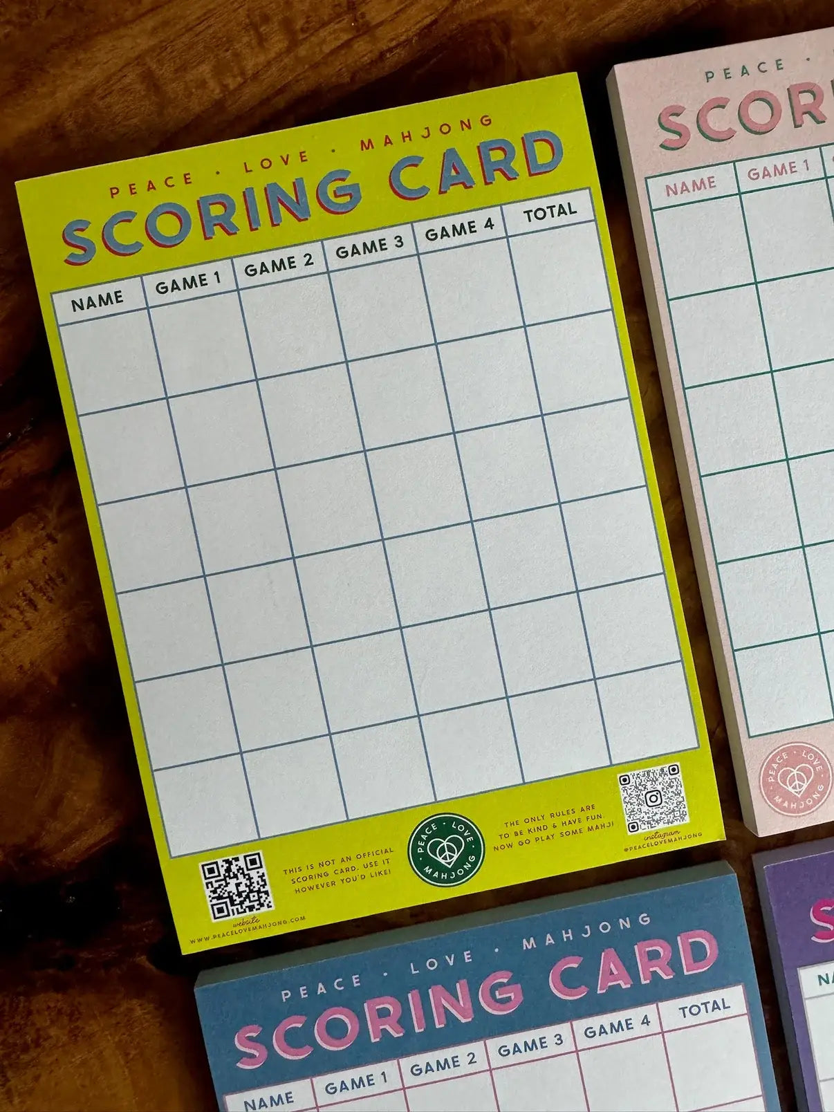 Mahjong Scoring Notepad: Blue