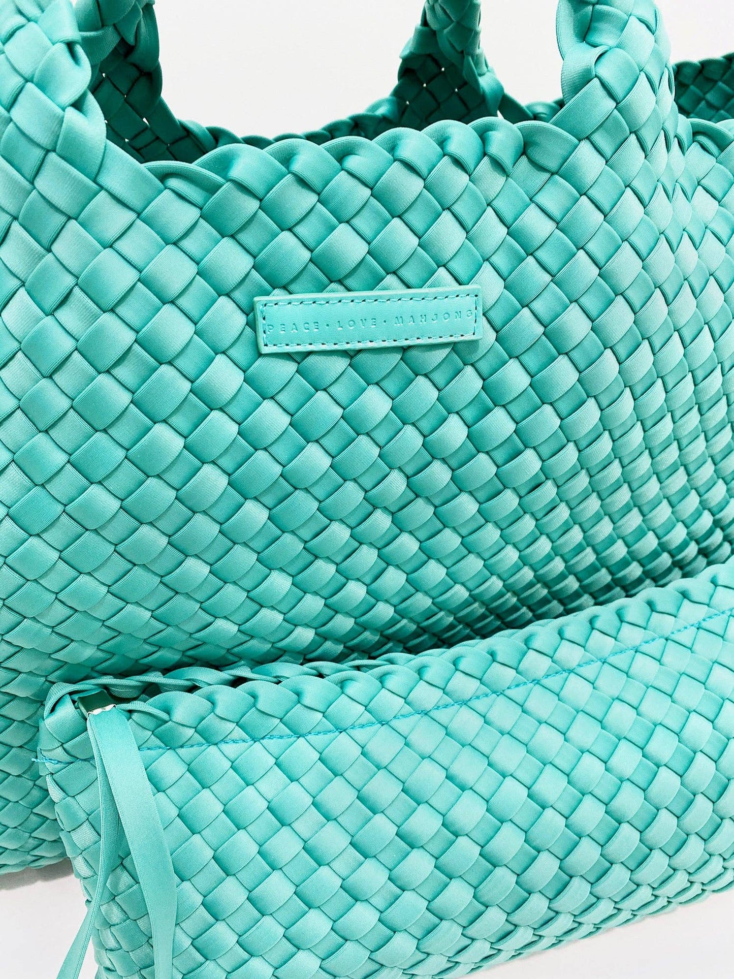 Woven Mahjong Carryall - 6 Colors: Teal