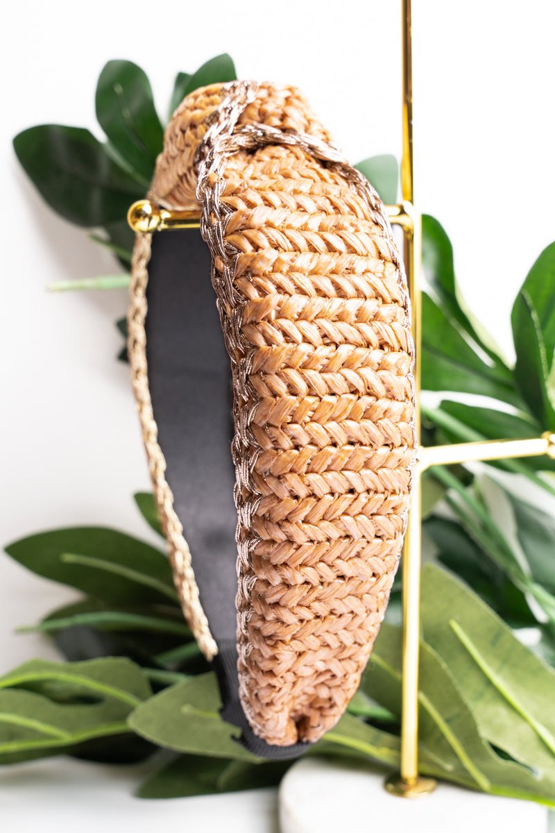 Tan Rattan Boho Chic Headband