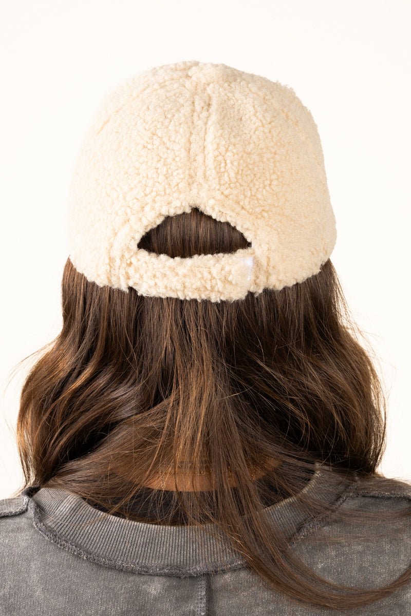 Wintry Weekend Khaki Teddy Bear Cap