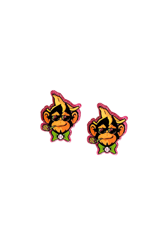 Party Animals Logo Stud Earrings