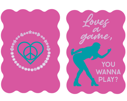 Mahjong Tile Shufflers (Set of 2): Hot Tips - Pink