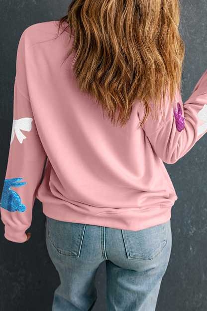 Pink Easter Bunny Crewneck Sweatshirt