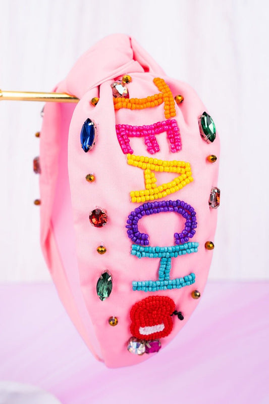 Teach Pink Headband