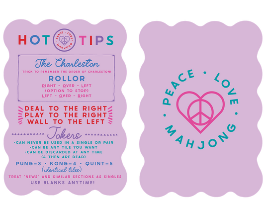 Mahjong Tile Shufflers (Set of 2): Hot Tips - Lilac