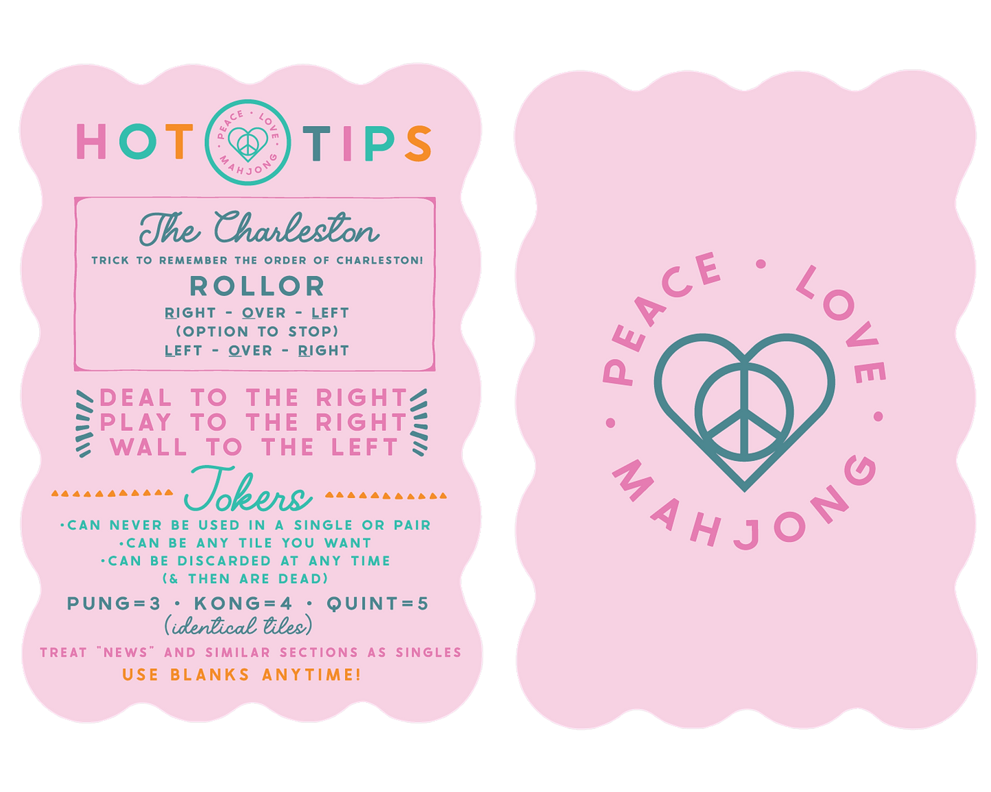 Mahjong Tile Shufflers (Set of 2): Hot Tips - Lilac