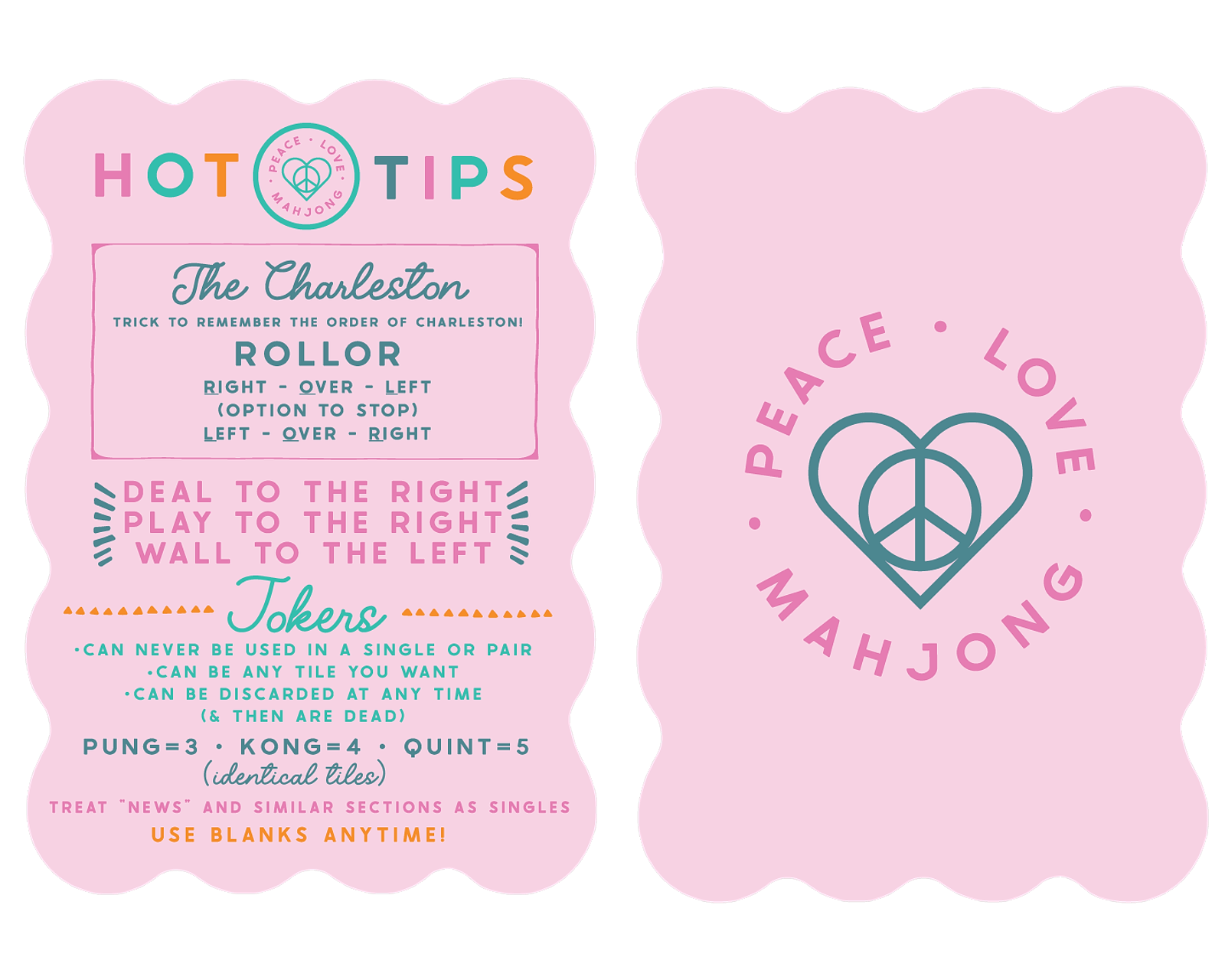 Mahjong Tile Shufflers (Set of 2): Hot Tips - Lilac