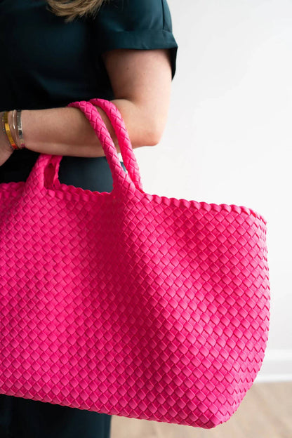 Woven Mahjong Carryall - 6 Colors: Teal