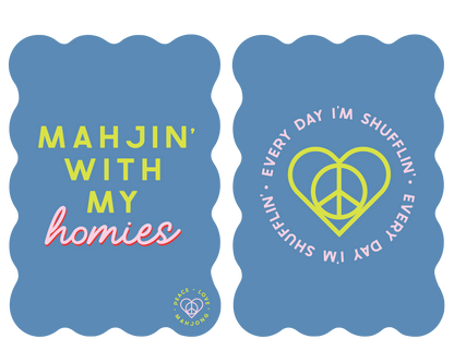 Mahjong Tile Shufflers (Set of 2): Love's a Game, You Wanna Play?