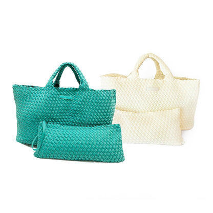 Woven Mahjong Carryall - 6 Colors: Teal