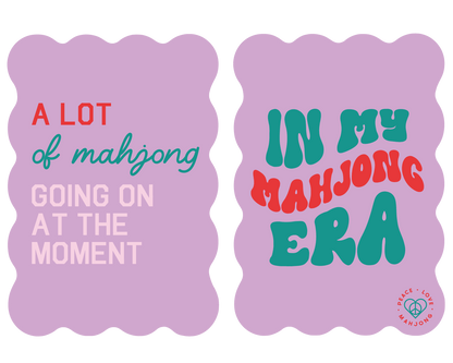 Mahjong Tile Shufflers (Set of 2): Hot Tips - Lilac
