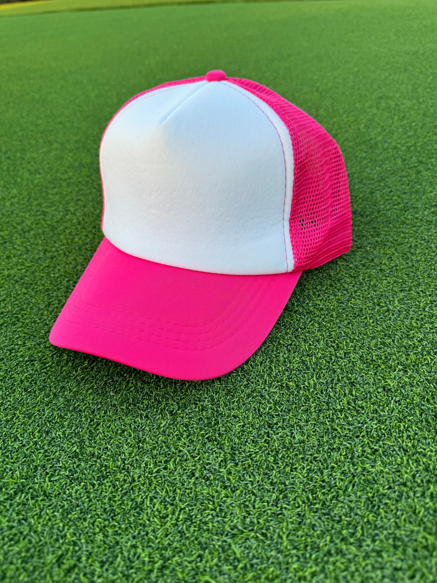 Pink & White Trucker Hat