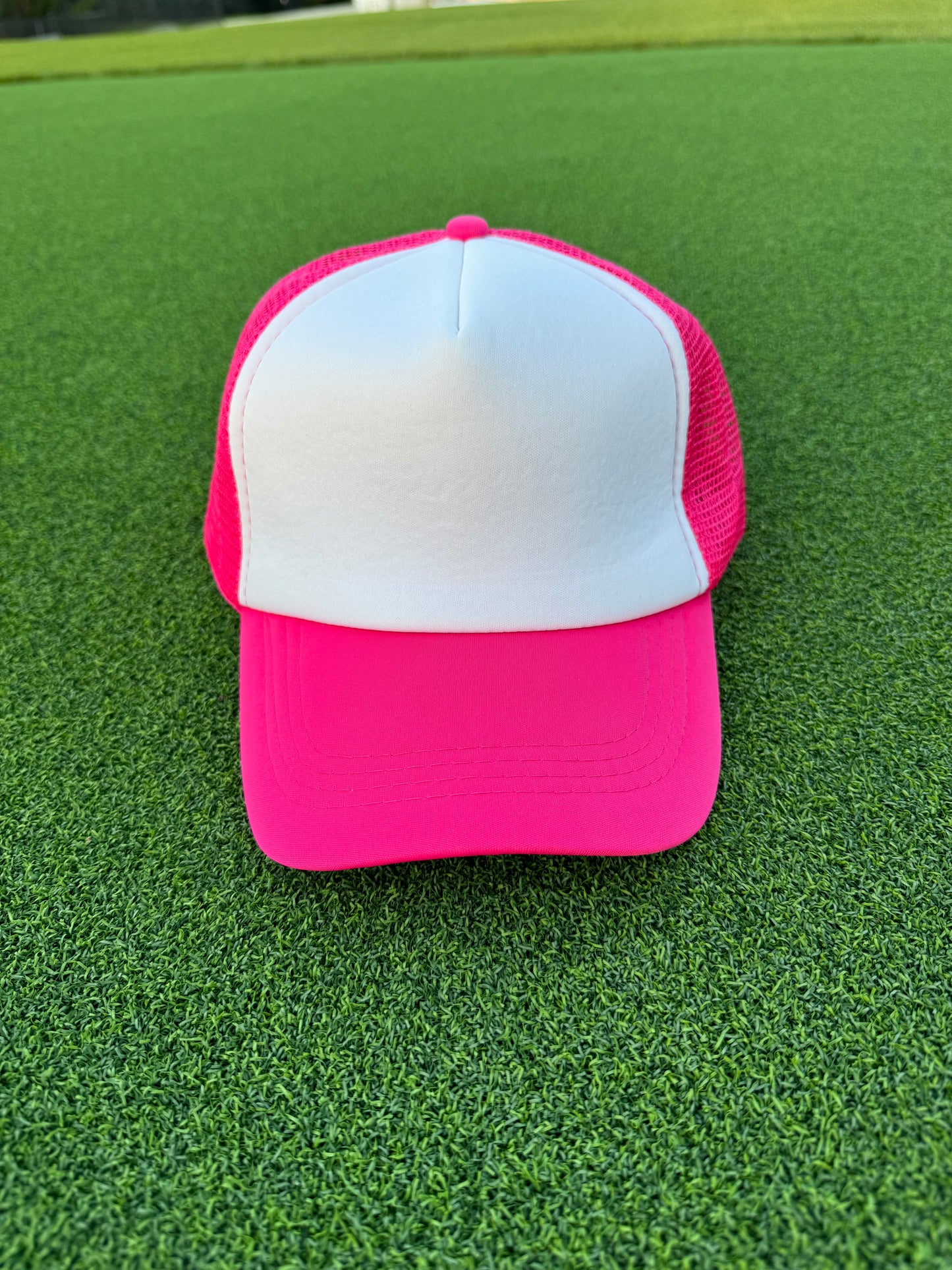 Pink & White Trucker Hat