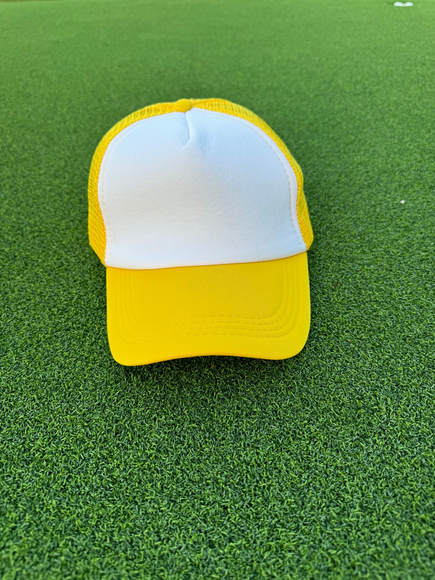 Yellow & White Trucker Hat