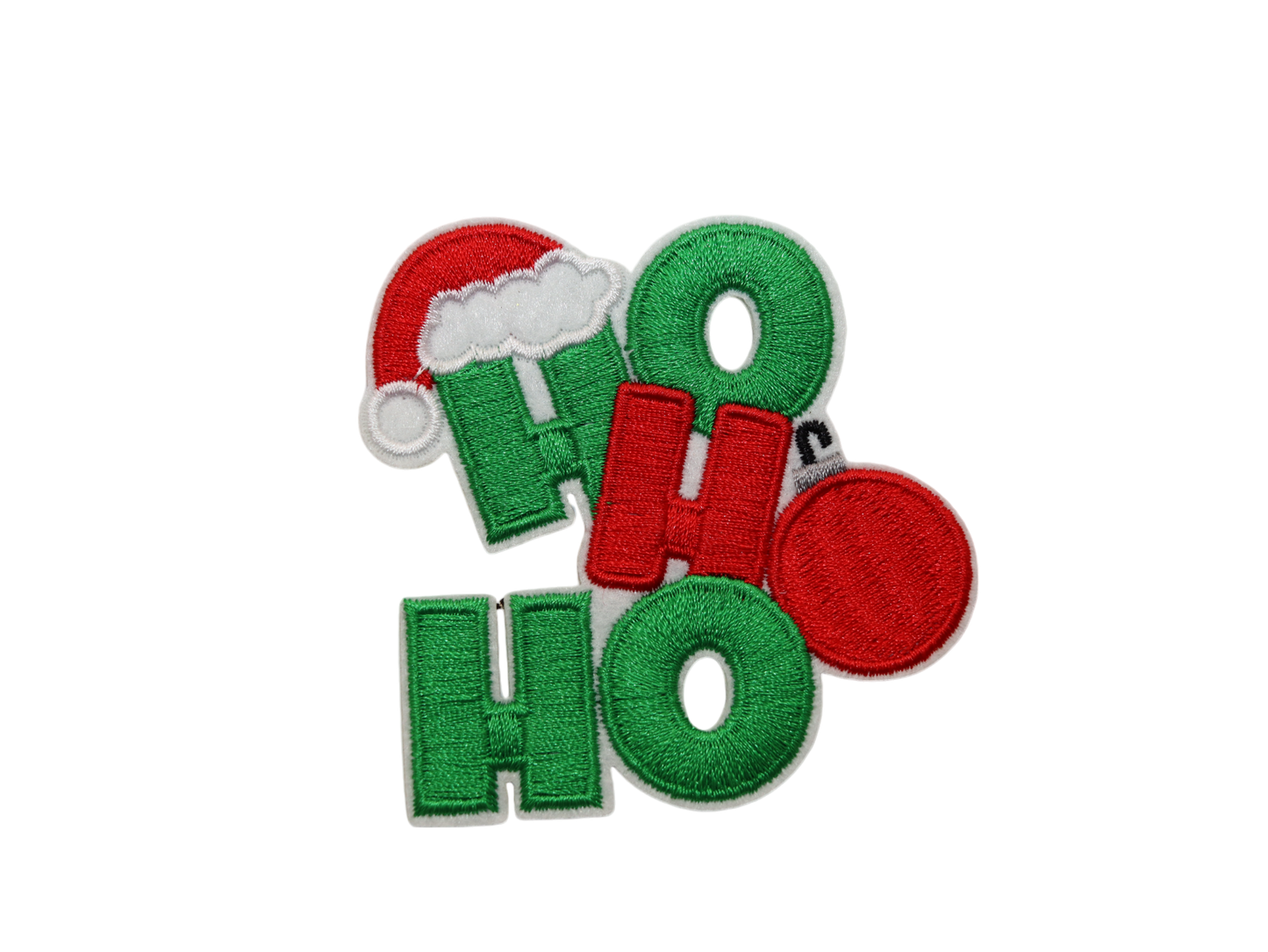 Ho Ho Ho Christmas Embroidered Iron-On Patch