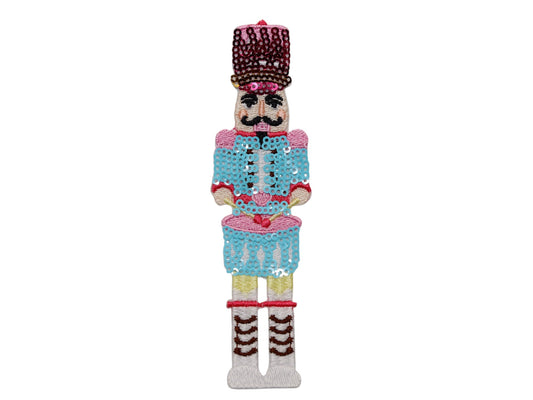 Christmas Nutcracker 3 Embroidered Iron-On Patch