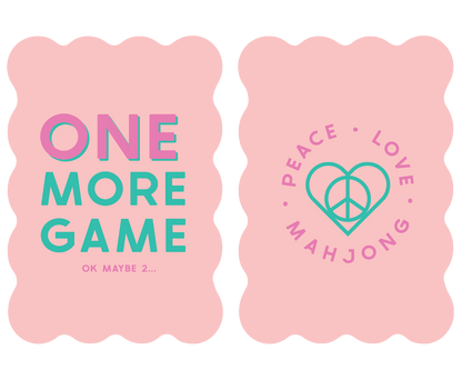 Mahjong Tile Shufflers (Set of 2): Hot Tips - Pink