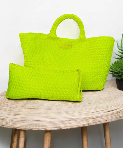 Woven Mahjong Carryall - 6 Colors: Teal
