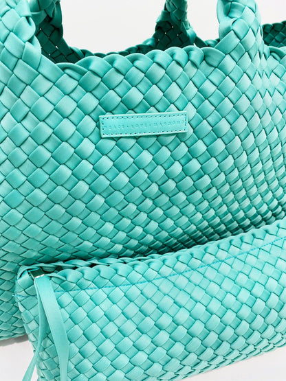 Woven Mahjong Carryall - 6 Colors: Teal