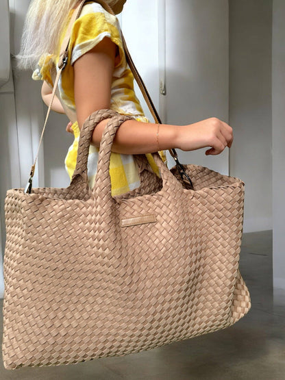 Woven Mahjong Carryall - 6 Colors: Teal