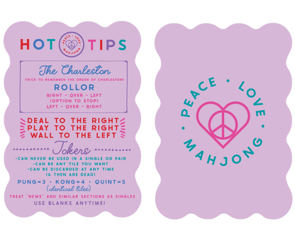 Mahjong Tile Shufflers (Set of 2): Hot Tips - Lilac
