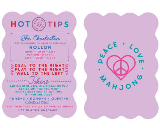 Mahjong Tile Shufflers (Set of 2): Hot Tips - Lilac